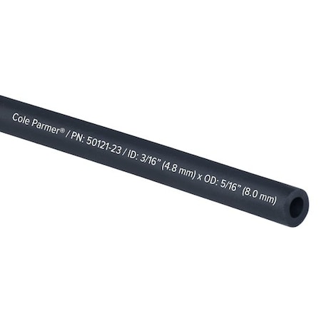Cole-Parmer TPE Tubing, Black, 3/16in ID x 5/16in OD; 25 Ft 900325BK